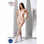 Еротичний бодістокінг з малюнком Passion BS085 white - мініатюра 2