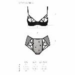 Еротичний комплект з малюнком Passion LOVELIA BIKINI L/XL, black - мініатюра 5