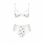 Еротичний комплект з малюнком Passion LOVELIA BIKINI L/XL, white - мініатюра 3