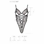 Еротичний боді з малюнком Passion LOVELIA BODY L/XL, black - мініатюра 7