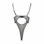 Еротичний боді з малюнком Passion LOVELIA BODY L/XL, black - мініатюра 6