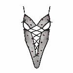 Еротичний боді з малюнком Passion LOVELIA BODY L/XL, black - мініатюра 5