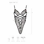 Еротичний боді з малюнком Passion LOVELIA BODY S/M, black - мініатюра 7