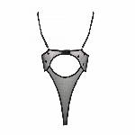 Еротичний боді з малюнком Passion LOVELIA BODY S/M, black - мініатюра 6