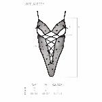 Еротичний боді з малюнком Passion LOVELIA BODY XXL/XXXL, black - мініатюра 7