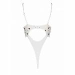 Еротичний боді з малюнком Passion LOVELIA BODY S/M, white - мініатюра 6