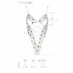 Еротичний боді з малюнком Passion LOVELIA BODY XXL/XXXL, white - мініатюра 7