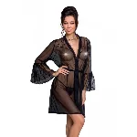 Повітряний пеньюар Passion LOVELIA PEIGNOIR S/M, black - мініатюра 1