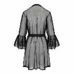 Повітряний пеньюар Passion LOVELIA PEIGNOIR XXL/XXXL, black - мініатюра 6