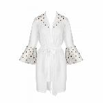 Повітряний пеньюар Passion LOVELIA PEIGNOIR L/XL, white - мініатюра 5