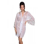 Повітряний пеньюар Passion LOVELIA PEIGNOIR L/XL, white - мініатюра 1