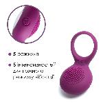 Ерекційне кільце з вібрацією Svakom Tyler Violet - мініатюра 6