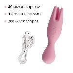 Подвійний вібратор для чутливих зон Svakom Nymph Pale Pink - мініатюра 5