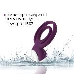 Подвійне ерекційне кільце з вібрацією Svakom Tammy Violet - мініатюра 4