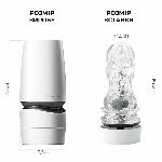 Мастурбатор Tenga - Aero Masturbator Silver, інноваційна технологія всмоктування - мініатюра 6