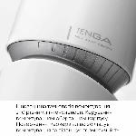 Мастурбатор Tenga - Aero Masturbator Silver, інноваційна технологія всмоктування - мініатюра 4