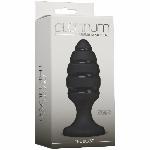 Анальний плаг зі спіральним каналом Doc Johnson Platinum Premium Silicone — The Blast — Black - мініатюра 2