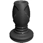 Анальний тунель Doc Johnson Platinum Premium Silicone — The Stretch — Medium — Black - мініатюра 1