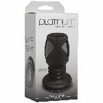 Анальний тунель Doc Johnson Platinum Premium Silicone — The Stretch — Medium — Black - мініатюра 2
