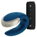 Смарт-вібратор для пар Satisfyer Double Love (Blue) - мініатюра 1