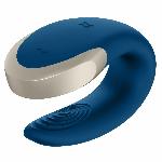 Смарт-вібратор для пар Satisfyer Double Love (Blue) - мініатюра 4
