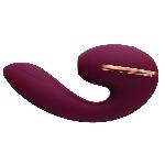 Вакуумний вібратор KISTOY Tina Mini Violet, вагінально-кліторальний - мініатюра 2