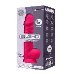 Фалоімітатор з вібрацією SilexD Norman Vibro Pink (MODEL 1 size 8,5in), двошаровий, діаметр 5 см - мініатюра 2