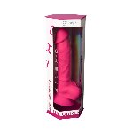 Фалоімітатор SilexD Tomas Pink (MODEL 1 size 9in), двошаровий, силікон + Silexpan, діаметр 4,9см - мініатюра 10