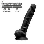 Фалоімітатор SilexD Tomas Black (MODEL 1 size 9in), двошаровий, силікон + Silexpan, діаметр 4,9см - мініатюра 3