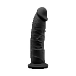 Фалоімітатор SilexD Henry Black (MODEL 2 size 7.5in), двошаровий, силікон + Silexpan, діаметр 4,8 см - мініатюра 1