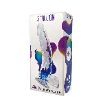 Прозорий фалоімітатор Alive Jelly Dildo Stallion, ТПЕ, присоска, діаметр 3,5 см, довжина 22 см - мініатюра 2