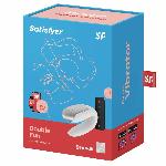 Смартвібратор для пар Satisfyer Double Fun (White) з пультом ДК - мініатюра 6