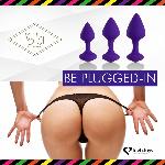 Набір силіконових анальних пробок FeelzToys - Bibi Butt Plug Set 3 pcs Purple - мініатюра 5