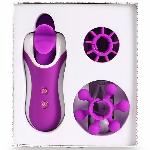Стимулятор з імітацією оральних пестощів FeelzToys - Clitella Oral Clitoral Stimulator Purple - мініатюра 4