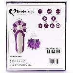 Стимулятор з імітацією оральних пестощів FeelzToys - Clitella Oral Clitoral Stimulator Purple - мініатюра 2