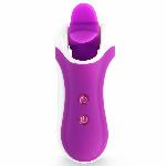 Стимулятор з імітацією оральних пестощів FeelzToys - Clitella Oral Clitoral Stimulator Purple - мініатюра 6