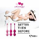 Набір вагінальних кульок для просунутих FeelzToys - FemmeFit Advanced Pelvic Muscle Training Set - мініатюра 2