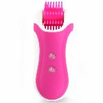 Стимулятор з імітацією оральних пестощів FeelzToys - Clitella Oral Clitoral Stimulator Pink - мініатюра 5