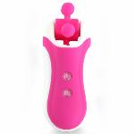 Стимулятор з імітацією оральних пестощів FeelzToys - Clitella Oral Clitoral Stimulator Pink - мініатюра 7