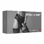 Мереживні труси для страпону з підв'язками для панчох Strap-On-Me DIVA HARNESS - XL - мініатюра 2