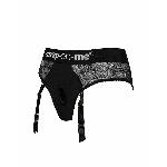 Мереживні труси для страпону з підв'язками для панчох Strap-On-Me DIVA HARNESS - XL - мініатюра 12