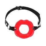 Кляп-розширювач у формі губ Art of Sex – Gag Lips, натуральна шкіра - мініатюра 1