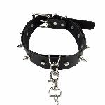 Нашийник з шипами та повідцем Art of Sex - Collar Spikes and Leash - мініатюра 2