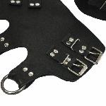 Поножі-манжети для підвісу за ноги Art of Sex – Leg Cuffs For Suspension, чорні, натуральна шкіра - мініатюра 3