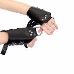 Манжети для підвісу за руки Art of Sex – Kinky Hand Cuffs For Suspension, чорні, натуральна шкіра - мініатюра 5