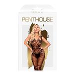Бодістокінг з доступом до попки Penthouse - Dirty mind black XL - мініатюра 4
