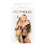 Бодістокінг з імітацією ліфа Penthouse - High Profile Black XL - мініатюра 4