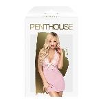 Сорочка з коміром халтером та стрінгами Penthouse - Sweet&Spicy Rose L/XL - мініатюра 3