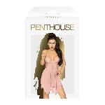 Бебі-дол з ажурним бралетом та високим розрізом Penthouse - Sweet Beast Rose L/XL - мініатюра 3