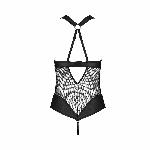 Сітчастий боді з халтером Passion Amanda Body L/XL, black - мініатюра 3